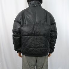画像3: 80's DOUBLE GOOSE COUNTRY レザーダウンジャケット BLACK (3)