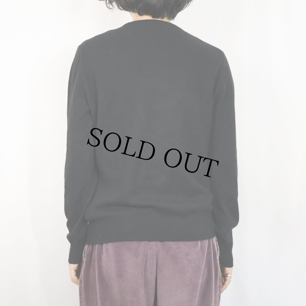 画像3: J.CREW カシミアニットセーター BLACK M (3)