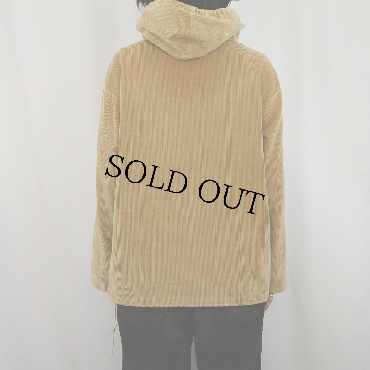 画像3: 70〜80’s ZERO KING USA製 総柄 ハーフジップ コーデュロイアノラックパーカー M (3)