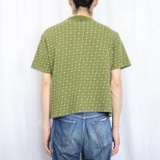画像3: 60〜70's TOWNCRAFT Penneys 総柄 ジャガードTシャツ L (3)