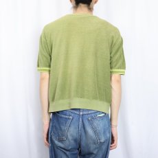 画像3: 〜70's FASHION KNIT SPORTSWEAR パイルTシャツ M (3)