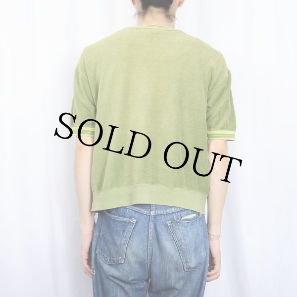 通販 Jun tシャツ70年代 70年代 70s 黄緑 ライトグリーン 半袖