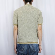 画像3: 60's BRENT 半袖ポリエステルニットセーター L (3)