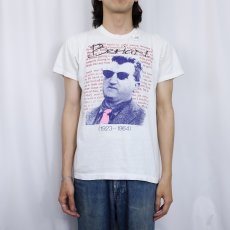 画像2: 80's Brendan Behan USA製 詩人プリントTシャツ L (2)
