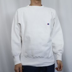 画像2: 80's Champion REVERSE WEAVE USA製 トリコタグ 目付き 無地スウェット M (2)