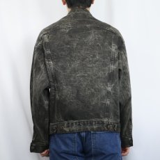 画像3: 80's Levi's 70507-0253 USA製 ブラックデニムジャケット M (3)
