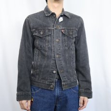 画像2: 80's Levi's 70507-0253 USA製 ブラックデニムジャケット M (2)