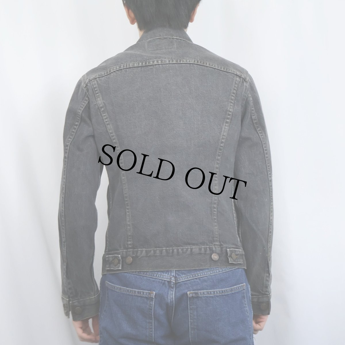 画像2: 80's Levi's 70506-0259 USA製 ブラックデニムジャケット SIZE36 (2)
