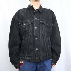 画像3: 90's Levi's 75525-0260 CANADA製 ブラックデニムジャケット L (3)
