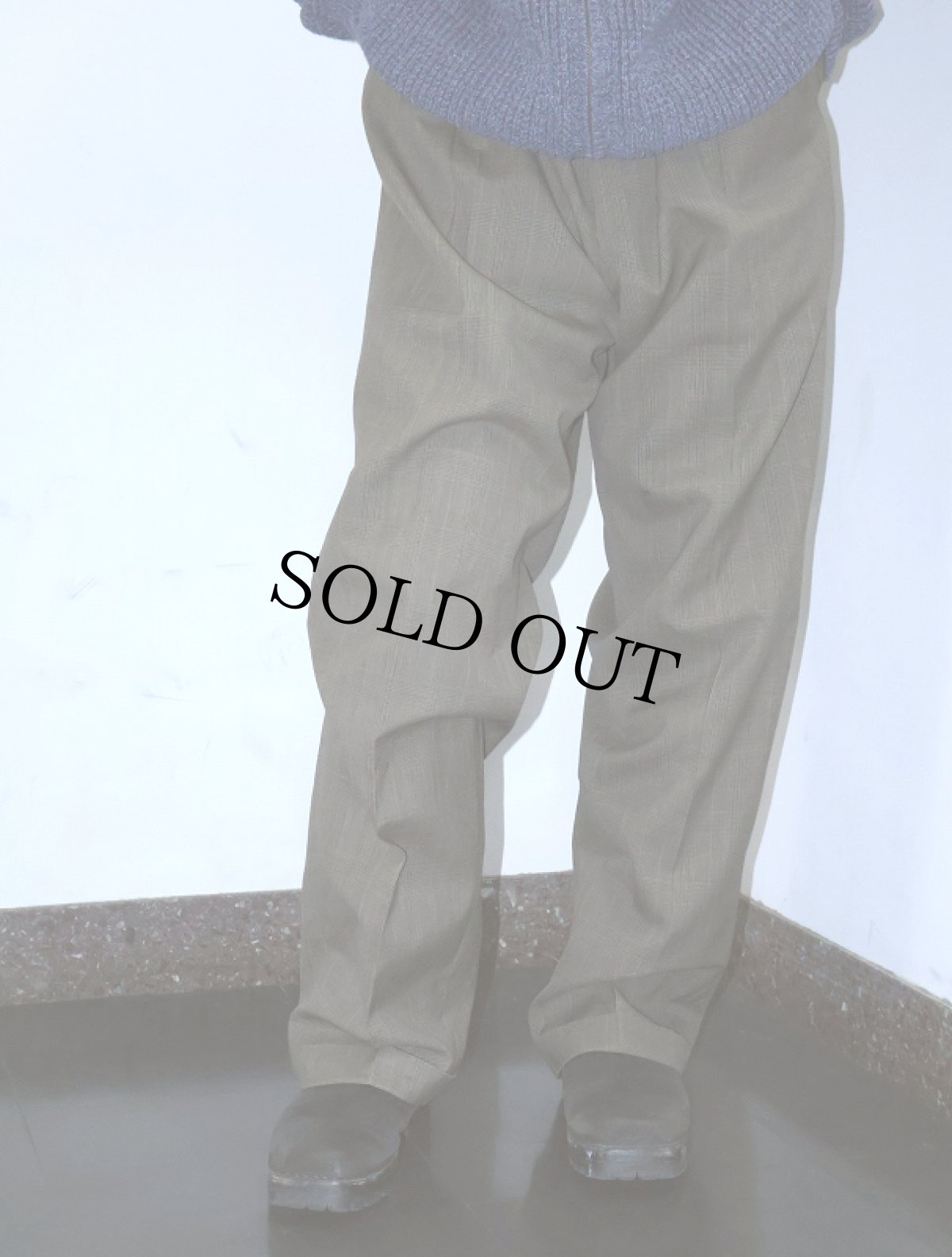 画像1: 80〜90's Polo University Club by Ralph Lauren CANADA製 グレンチェック柄 ２タックスラックス W33 (1)