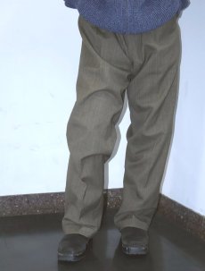 画像1: 80〜90's Polo University Club by Ralph Lauren CANADA製 グレンチェック柄 ２タックスラックス W33 (1)