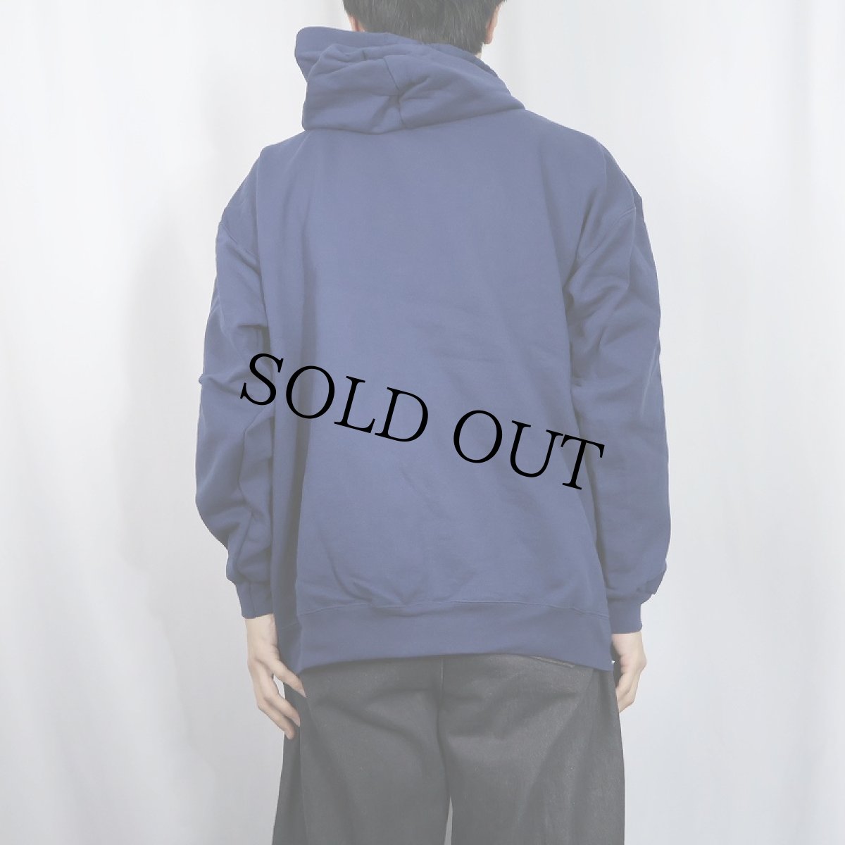 画像3: 90's Hanes ULTIMATE COTTON スウェットジップパーカー NAVY L (3)