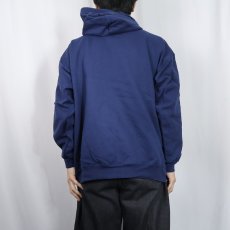 画像3: 90's Hanes ULTIMATE COTTON スウェットジップパーカー NAVY L (3)