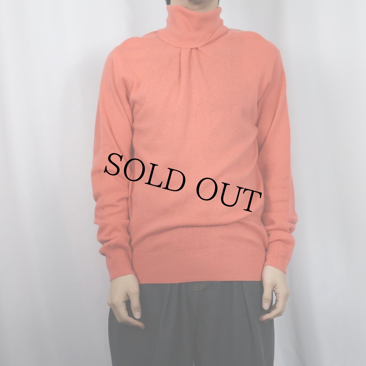 画像2: Croft & Barrow タートルネック カシミアニットセーター L (2)