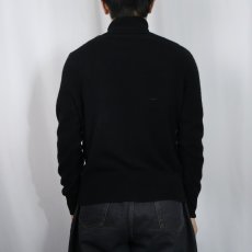 画像3: Peck & Peck タートルネック カシミアニットセーター BLACK XL (3)