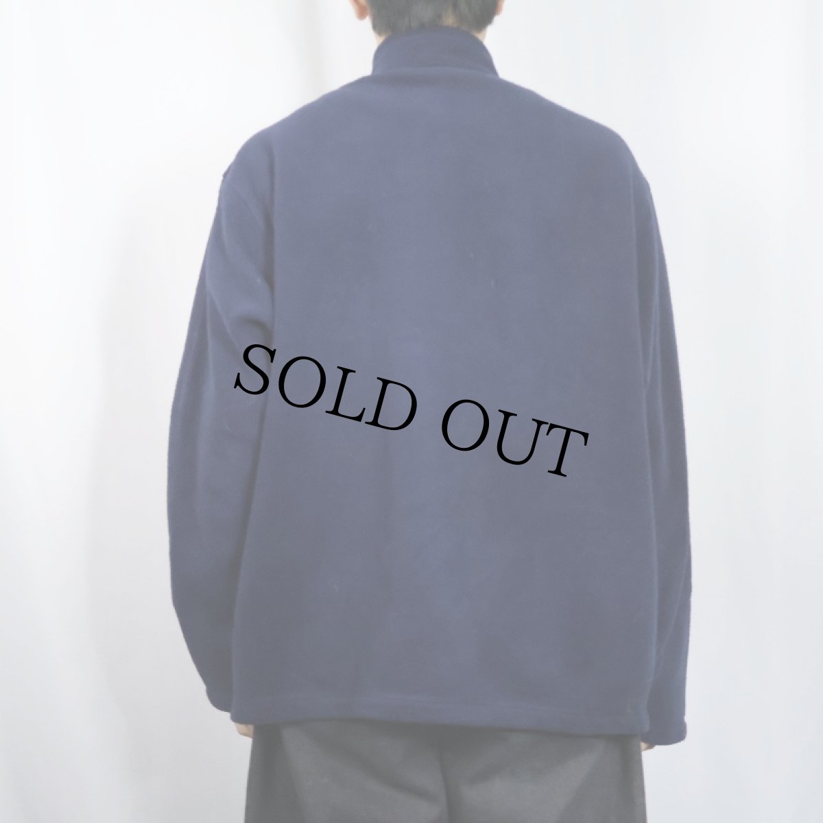 画像3: 90's POLO SPORT Ralph Lauren ハーフジップ フリースジャケット NAVY L (3)