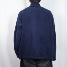画像3: 90's POLO SPORT Ralph Lauren ハーフジップ フリースジャケット NAVY L (3)