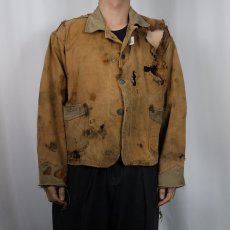 画像2: 40's ALAMO BRAND ダックオイルドジャケット (2)
