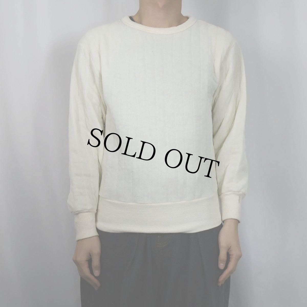 画像2: 60〜70's Hollofil 808 USA製 キルティングプルオーバー SIZE42-44 (2)