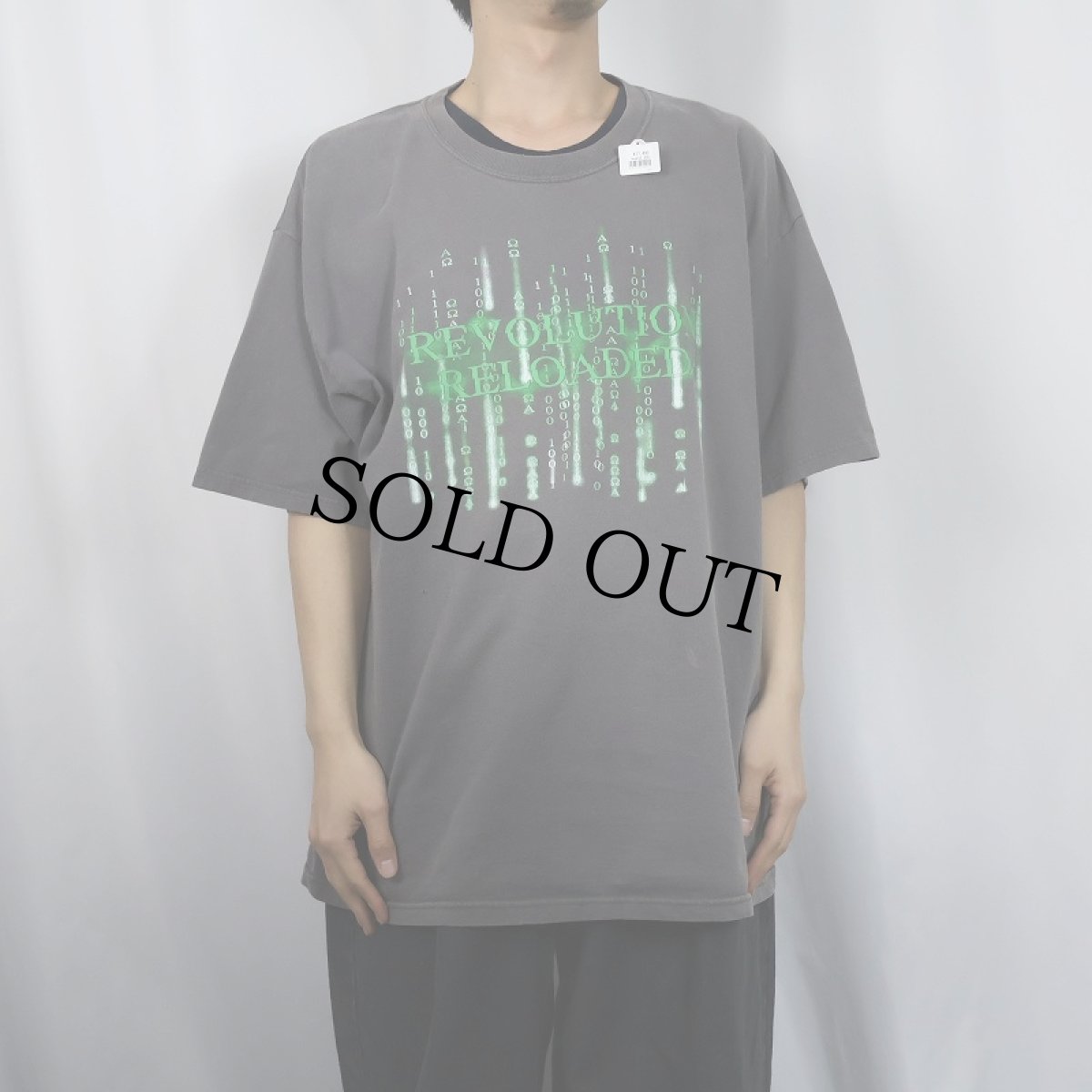 画像3: 2000's "REVOLUTION RELOADED" 映画パロディプリントTシャツ XL (3)