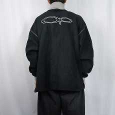 画像3: Ocean Pacific ロゴ刺繡 フリースジップジャケット BLACK L (3)