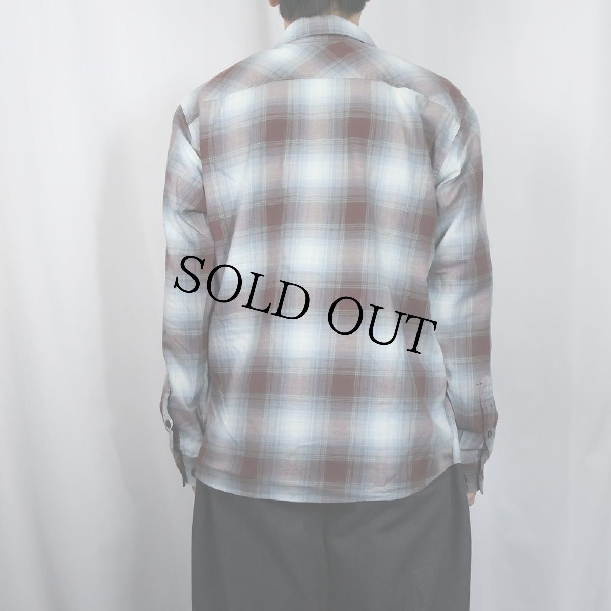 画像3: 2012AW Patagonia "ORGANIC COTTON" オンブレーチェック柄 コットン×ポリエステルシャツ M (3)