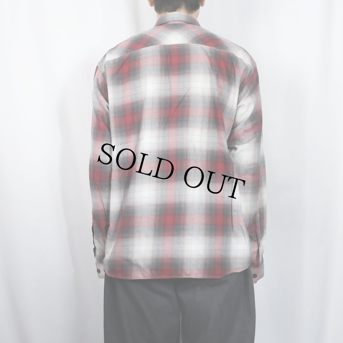 画像3: 2013AW Patagonia "ORGANIC COTTON" オンブレーチェック柄 コットン×ポリエステルシャツ L (3)