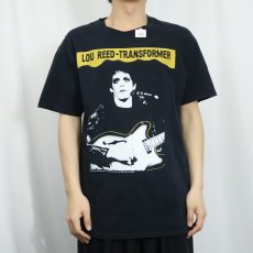 画像3: 2000's LOU REED "Transformer" シンガーソングライター プリントTシャツ BLACK (3)