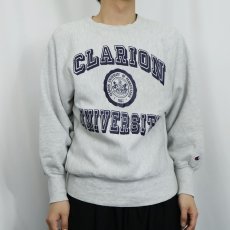 画像2: 90's Champion REVERSE WEAVE USA製 "CLARION UNIVERSITY" プリントスウェット M (2)