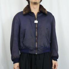 画像2: 50〜60's "B-15 TYPE" キルティングライナー フライトジャケット NAVY (2)