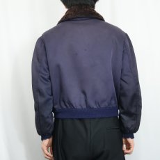 画像3: 50〜60's "B-15 TYPE" キルティングライナー フライトジャケット NAVY (3)