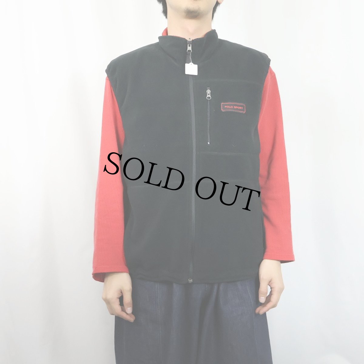 画像3: 90's POLO SPORT Ralph Lauren 裏フリース リバーシブル ソフトシェルベスト L (3)