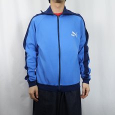 画像2: 70〜80's PUMA フロッキープリント トラックジャケット L (2)