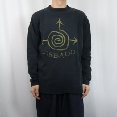 画像2: 90's〜 MARITHE + FRANCOIS GIRBAUD アメリカ製 プリントロンT BLACK L (2)