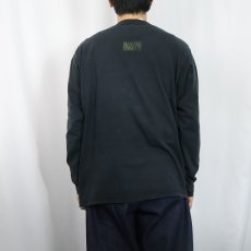 画像3: 90's〜 MARITHE + FRANCOIS GIRBAUD アメリカ製 プリントロンT BLACK L (3)