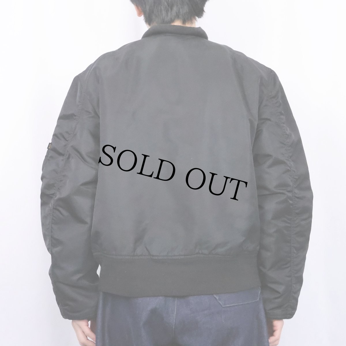 画像4: 民間品 ALPHA INDUSTRIES,INC. MA-1 フライトジャケット BLACK MEDIUM (4)