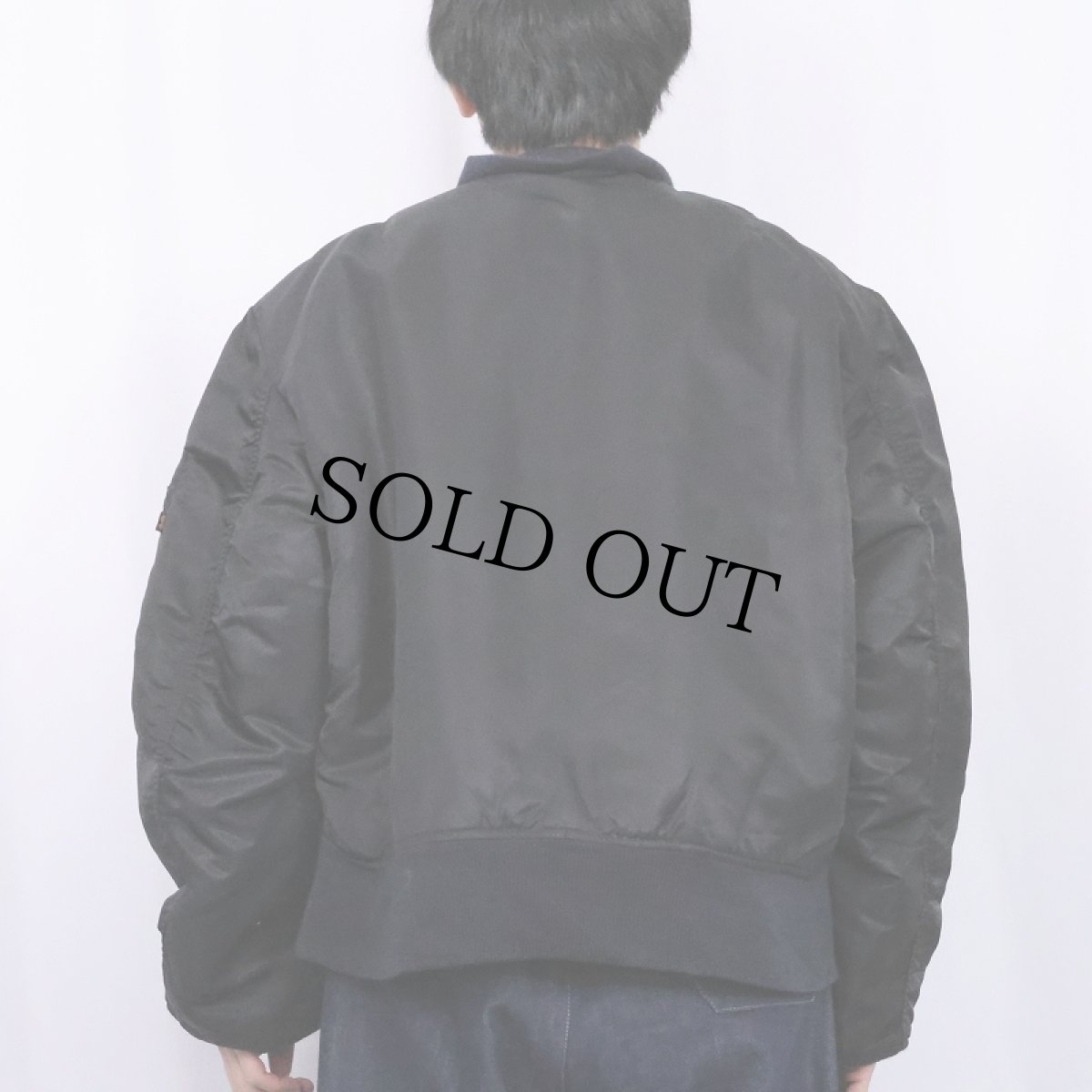 画像4: 民間品 ALPHA INDUSTRIES,INC. MA-1 フライトジャケット BLACK LARGE (4)