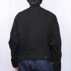 画像3: Levi's ブラックデニムジャケット M (3)