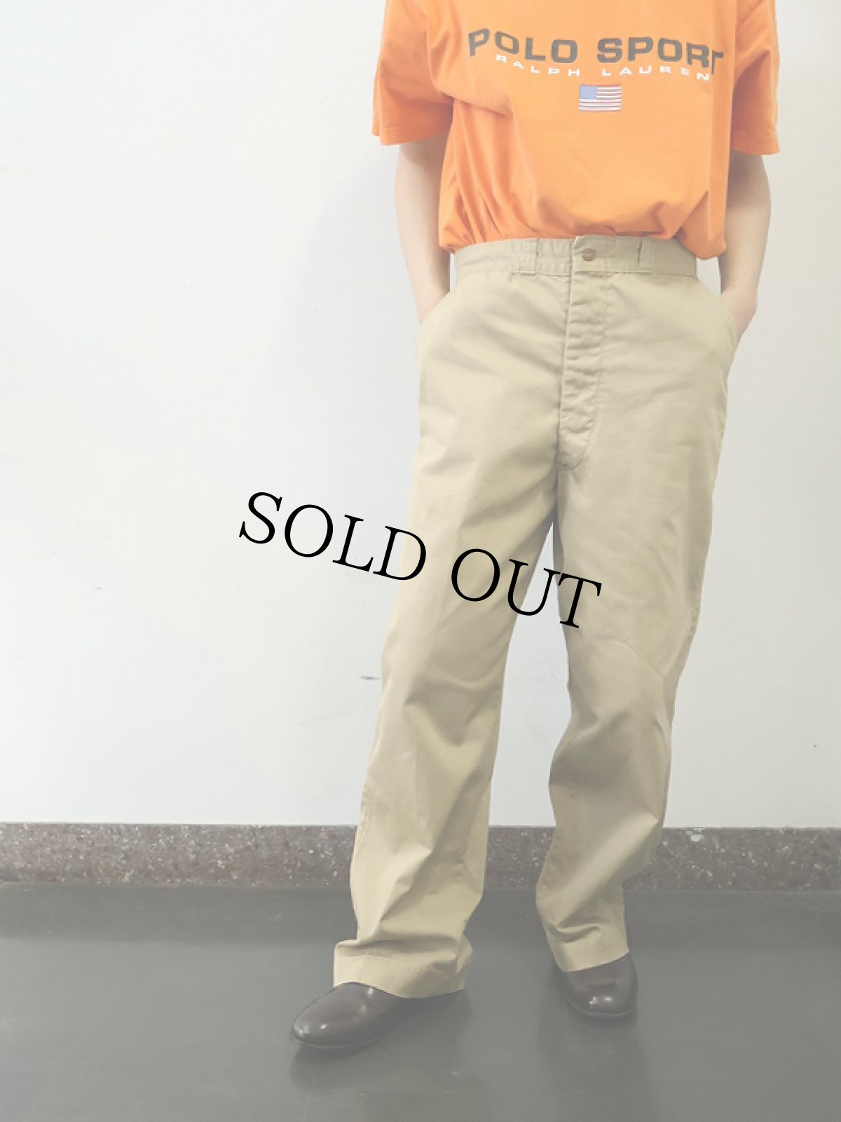 画像1: 50's U.S.ARMY チノトラウザーズ W32 (1)