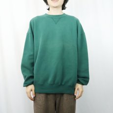 画像2: 90's RUSSELL ATHLETIC 前V 無地スウェット XXL (2)