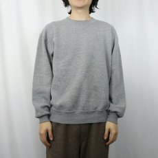 画像2: 90's RUSSELL ATHLETIC 前V 無地スウェット L (2)