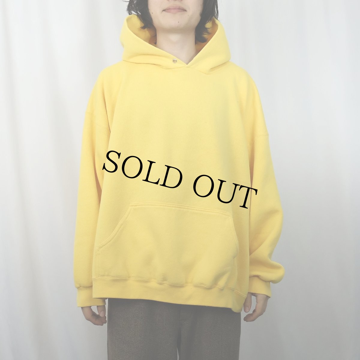 画像2: 90's PRO SPIRIT USA製 無地 スウェットフーディー 3XL (2)