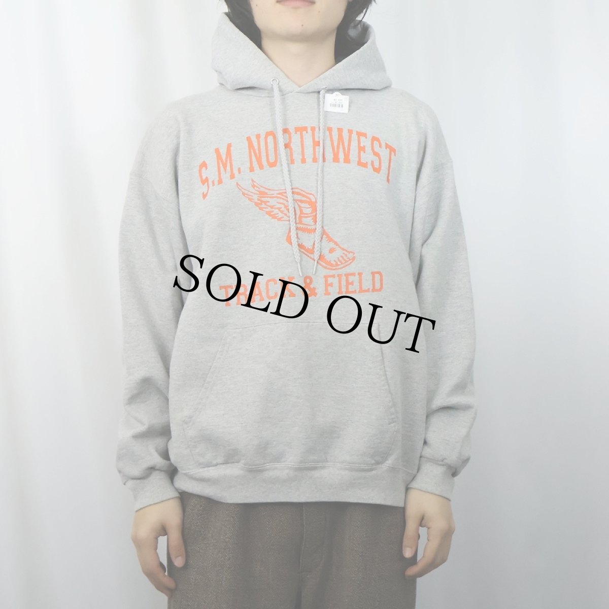画像2: "S.M. NORTH WEST TRACK & FIELD" ウイングフット プリントスウェットフーディー (2)