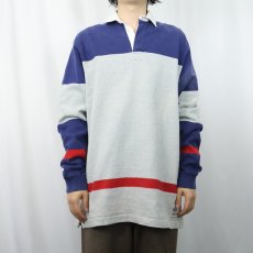 画像2: 90's POLO Ralph Lauren USA製 切り替えデザイン コットンラガーシャツ L (2)