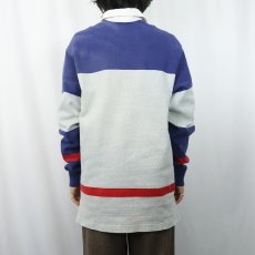 画像3: 90's POLO Ralph Lauren USA製 切り替えデザイン コットンラガーシャツ L (3)