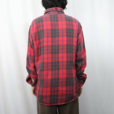 画像3: 80's BIG MAC USA製 チェック柄 ヘビーネルシャツ L (3)
