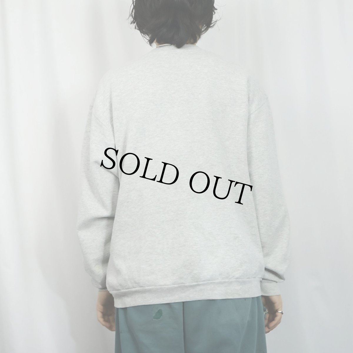 画像4: 90's FRUIT OF THE LOOM IRELAND製 ロゴ刺繍 スウェット L (4)