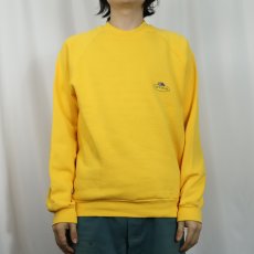 画像3: 90's FRUIT OF THE LOOM IRELAND製 ロゴプリント ラグランスウェット M (3)