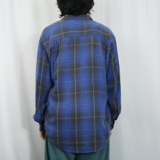画像3: 90's〜 FADED GLORY チェック柄 ライトネルシャツ M (3)