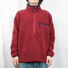画像2: 90's L.L.Bean ハーフジップ フリースジャケット (2)